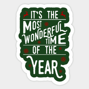 The most wonderful time of the year! Sticker